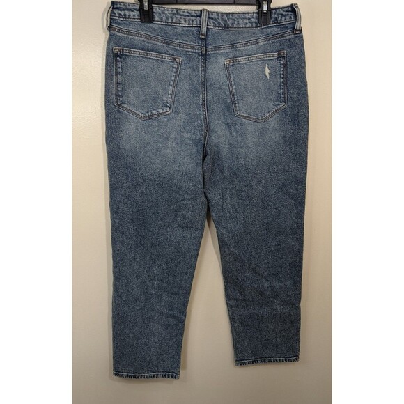 Sonoma Women's Jean Vintage Style High Rise Straight Leg Lightly Distressed 14 - Picture 2 of 10